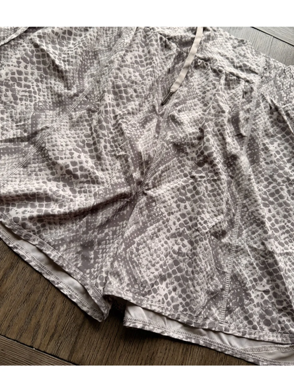 Balance Athletica Grey Snake-Print Athletic Shorts